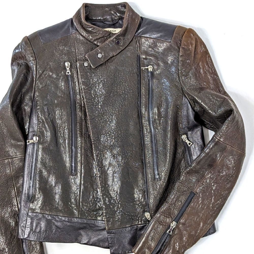 J Brand Leather Moto Jacket - Picture 7 of 10